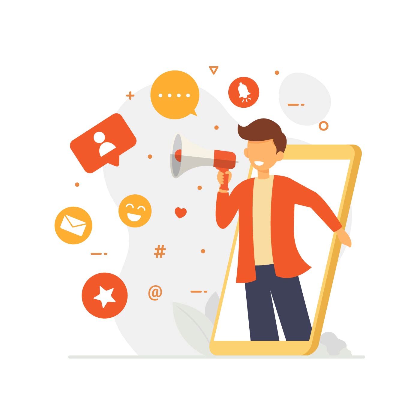 social-media-influencer-design-concept-for-getting-engagement-vector social-media-influencer-design-concept-for-getting-engagement-vector